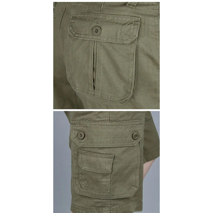 Men's Cargo Shorts Summer - Casual Multi-Pocket, Breathable.