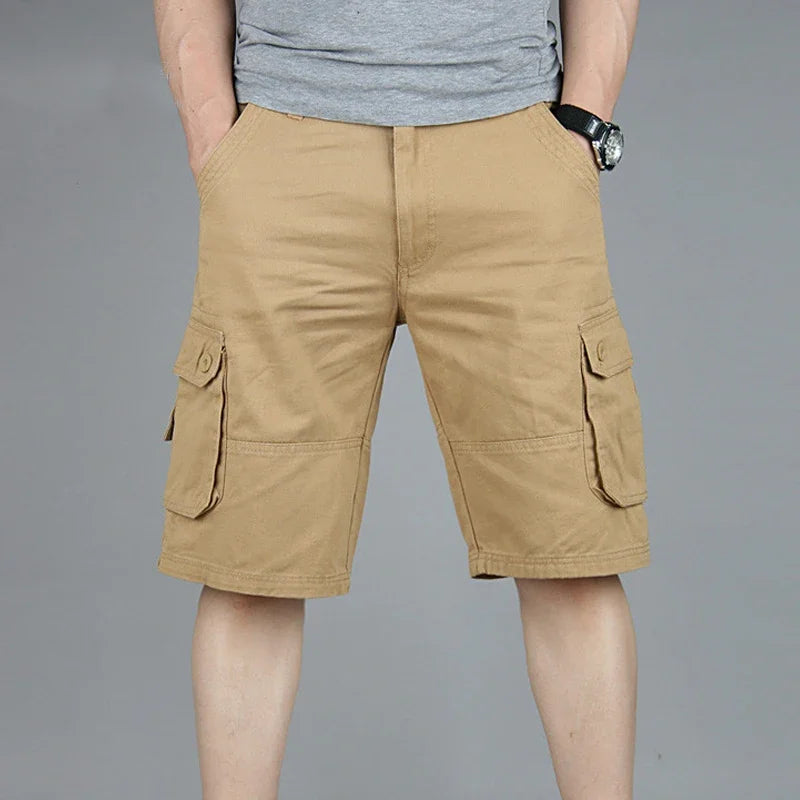 Men's Cargo Shorts Summer - Casual Multi-Pocket, Breathable.