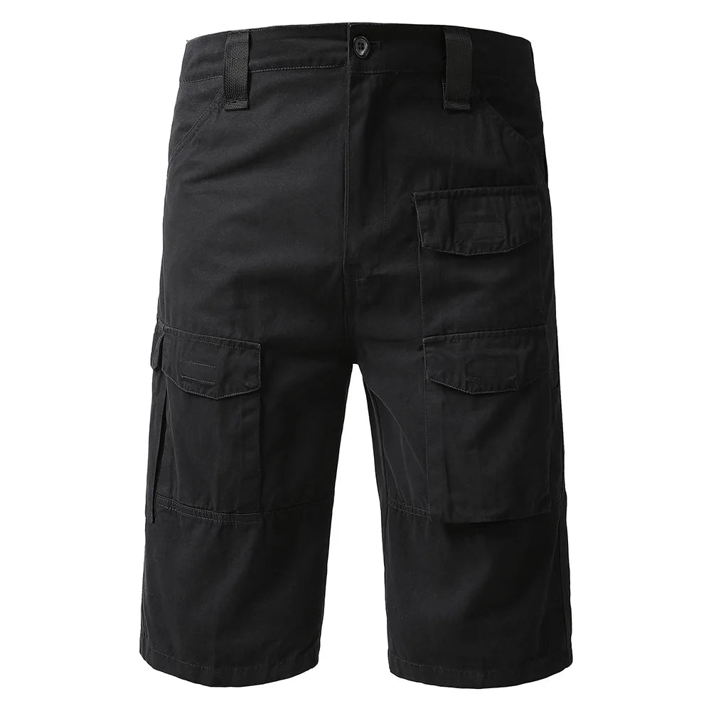 Men's Military Cargo Shorts - Cotton Army Camo, Tactical, Loose Fit, Plus Sizes Available.