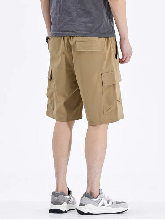 Men's Quick-Dry Cargo Shorts - Multi-Pocket, Lightweight, Breathable, Loose Fit.