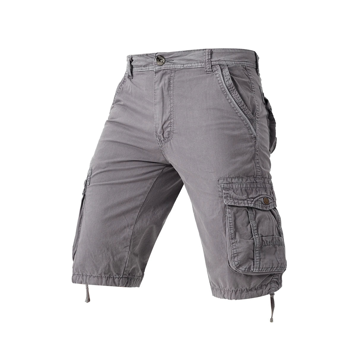 Men's Camouflage Military Cargo Shorts - Pure Cotton, Tactical, Casual Fit.