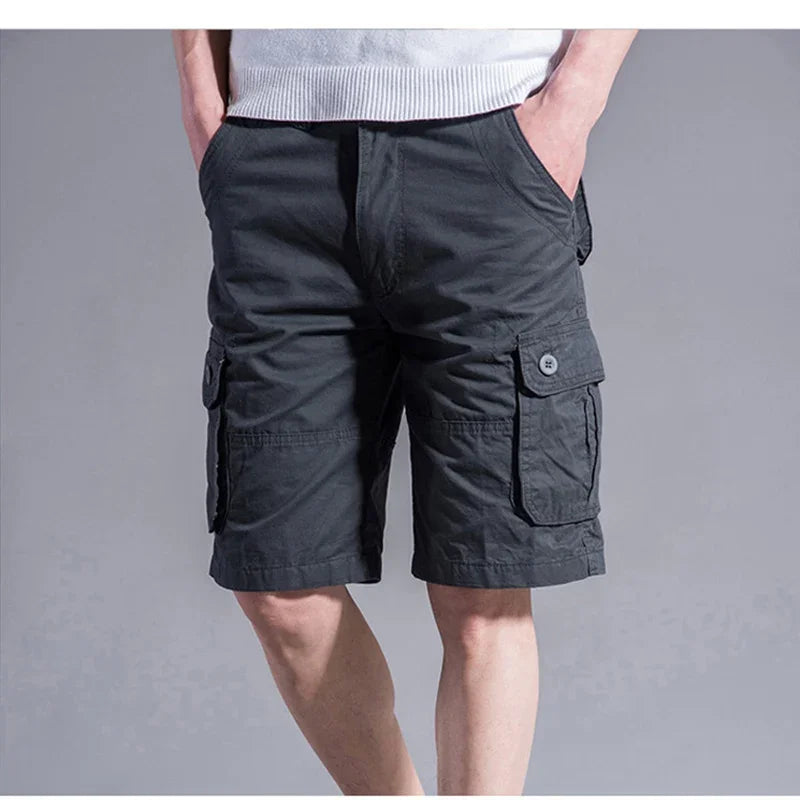 Men's Cargo Shorts Summer - Casual Multi-Pocket, Breathable.