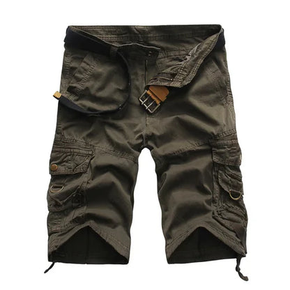 Cool Camouflage Cargo Shorts for Men - Cotton, Casual Summer, Comfortable Fit.