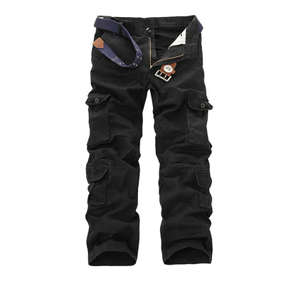 New men cargo pants mens Loose army tactical pants Multi-pocket trousers pantalon homme Big Size 46 Male Military Overalls.