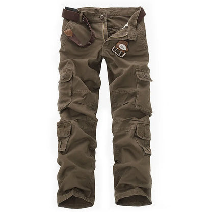 New men cargo pants mens Loose army tactical pants Multi-pocket trousers pantalon homme Big Size 46 Male Military Overalls.