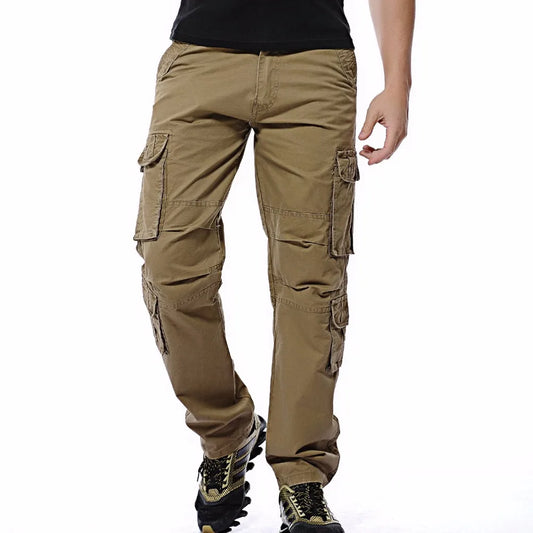 New men cargo pants mens Loose army tactical pants Multi-pocket trousers pantalon homme Big Size 46 Male Military Overalls.