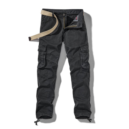 Men's Cargo Pants - Harajuku Style, Hiking, Joggers, Full-Length, Loose Fit.