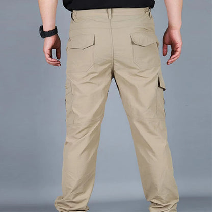 Men's Waterproof Tactical Cargo Pants - Wear-Resistant, Multi-Pocket Outdoor Workwear.