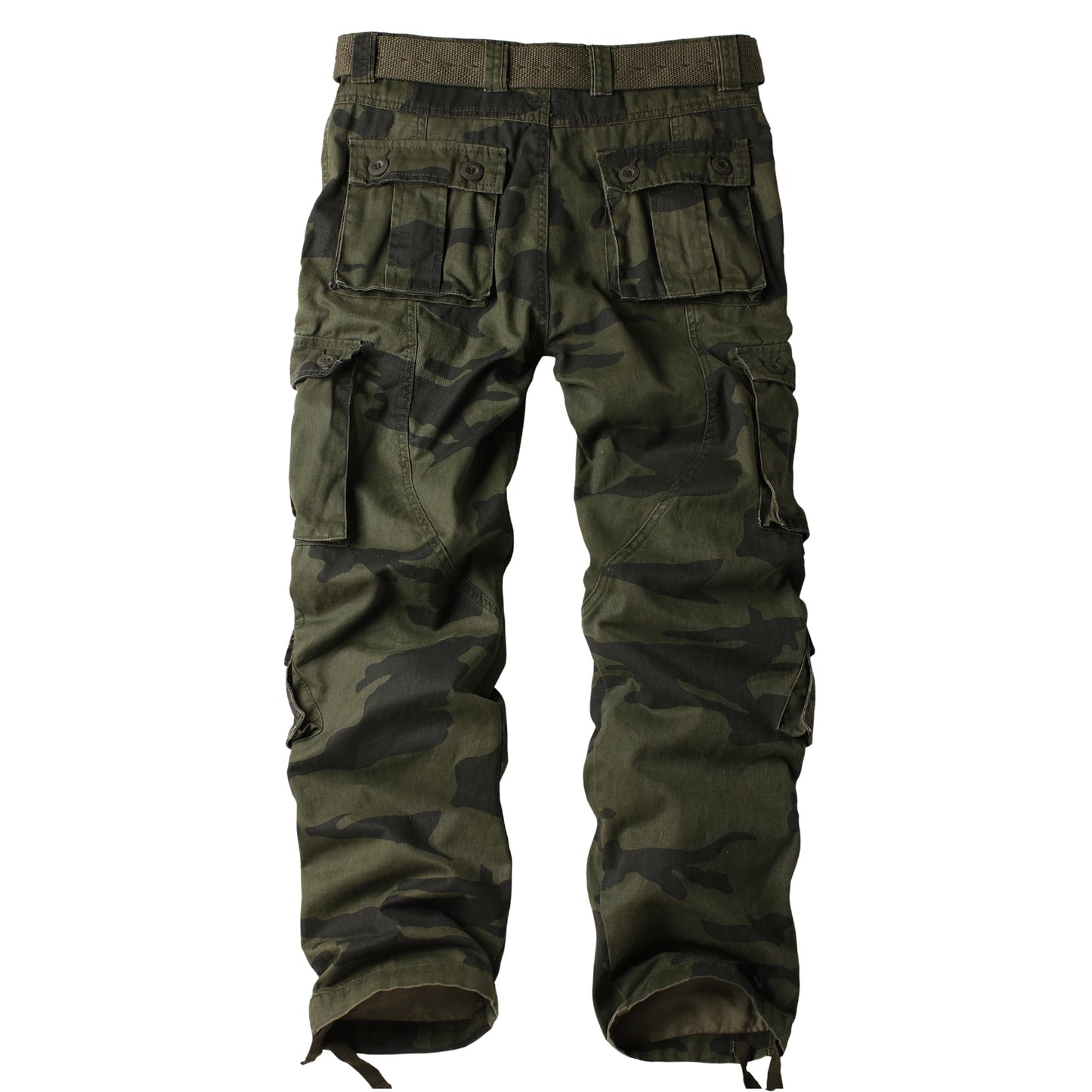 Men's Military Cargo Pants - 8-Pocket, Tactical, Pure Cotton, Comfortable Fit.