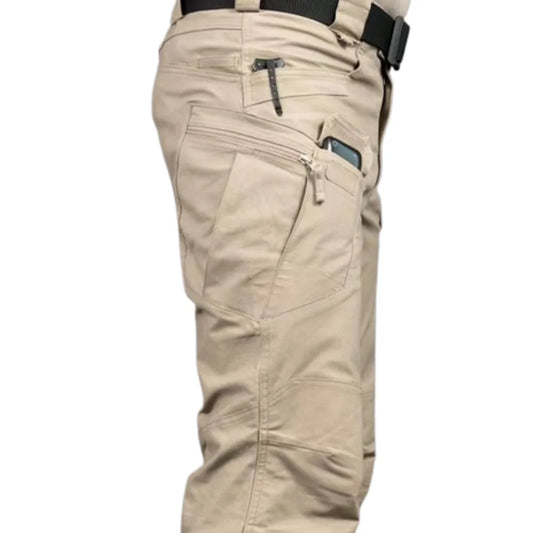 Men's Tactical Cargo Pants - Multi-Pocket, Military Style, Outdoor Hiking Trousers.