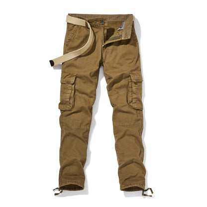 Men's Cargo Pants - Harajuku Style, Hiking, Joggers, Full-Length, Loose Fit.