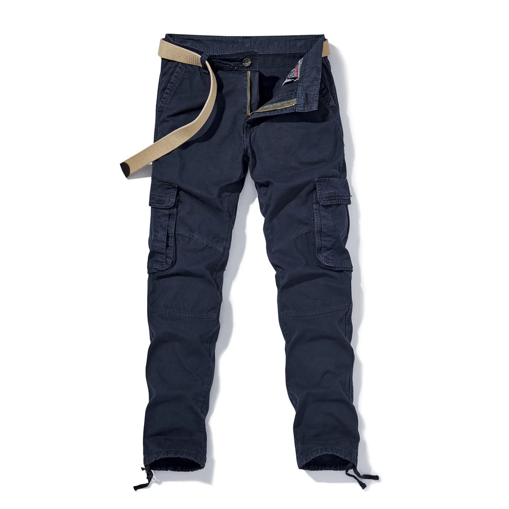 Men's Cargo Pants - Harajuku Style, Hiking, Joggers, Full-Length, Loose Fit.