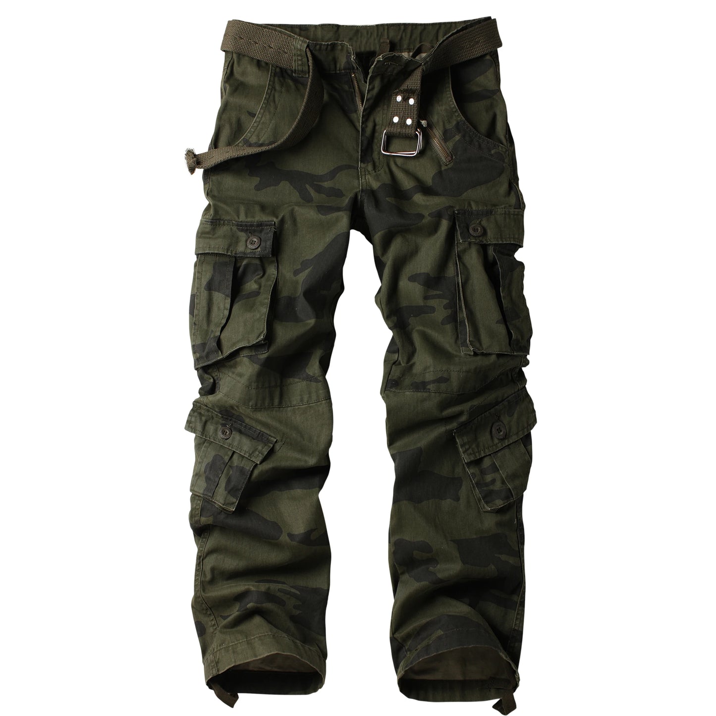 Men's Military Cargo Pants - 8-Pocket, Tactical, Pure Cotton, Comfortable Fit.