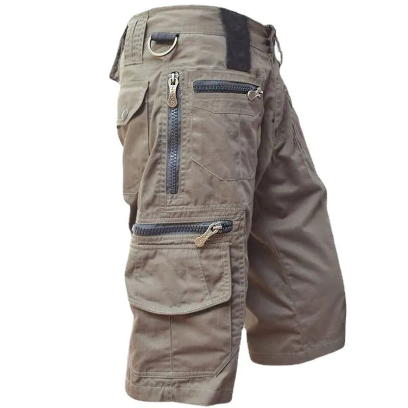 Men's Military Cargo Shorts - Cotton Army Camo, Tactical, Loose Fit, Plus Sizes Available.