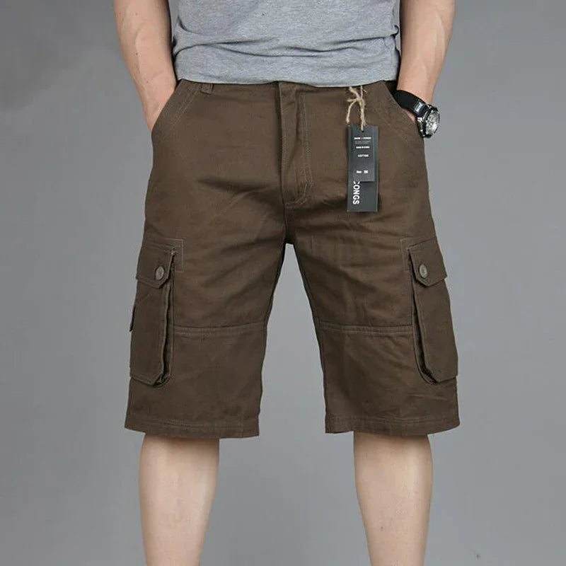 Men's Cargo Shorts Summer - Casual Multi-Pocket, Breathable.